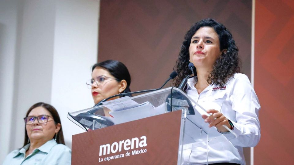 Luisa María Alcalde, dirigente nacional de Morena.