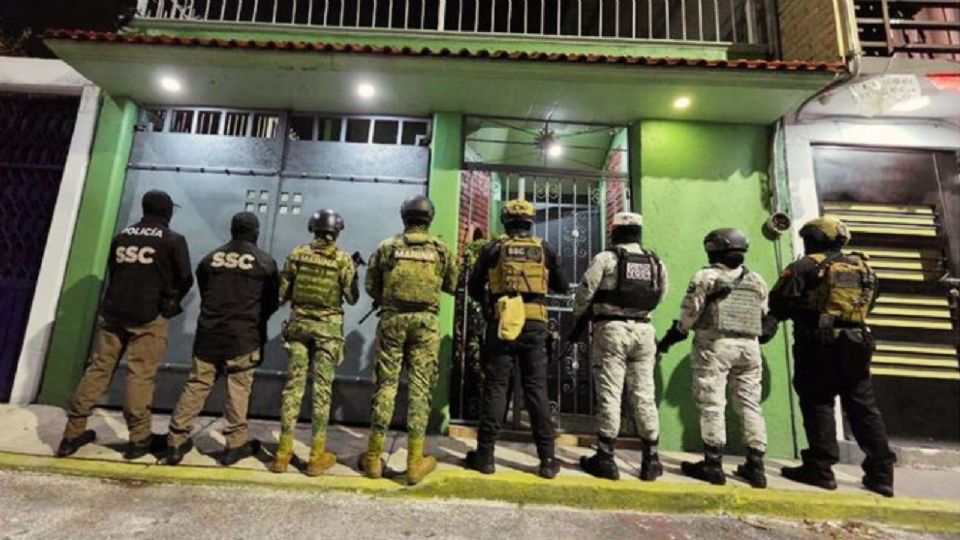 En el operativo participaron personal de la FGJ CDMX, de la SSPC, GN, Marina, Defensa, FGR y de la FGJ EDOMÉX. 
