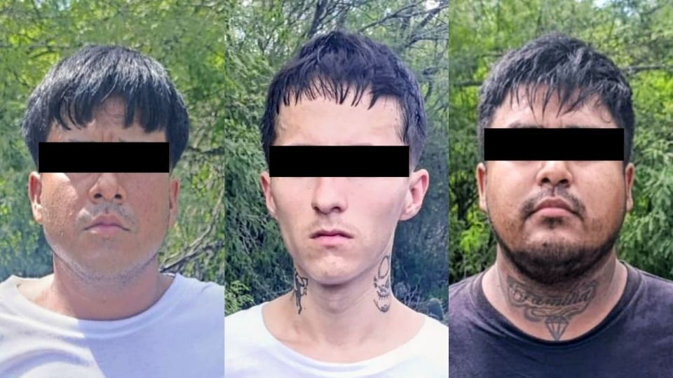 Los detenidos fueron identificados como Adán “N” de 21 años, Jesús “N” de 18 y Miguel “N” de 26.