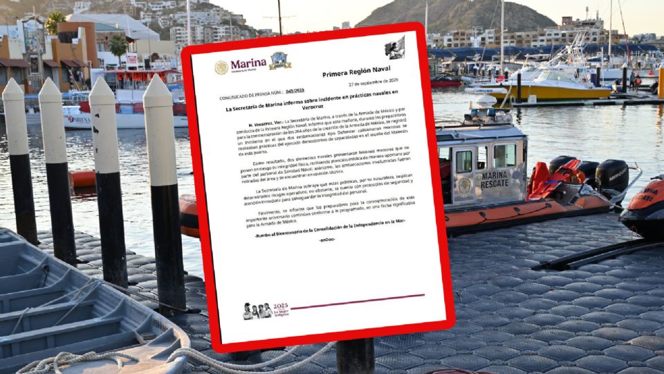 El percance provocó lesiones menores en dos elementos navales.