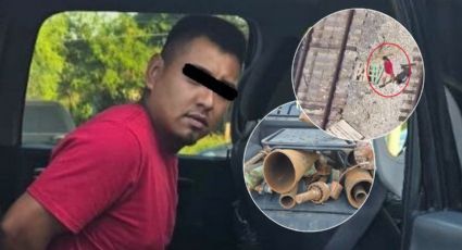 Detienen a hombre robando acero en vagones del tren en Monterrey