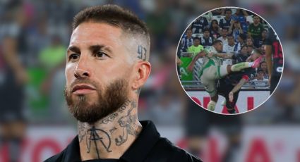 Sergio Ramos muestra cómo quedó su cara tras la fuerte falta en partido Rayados vs Santos