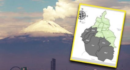 Prevén caída de ceniza volcánica en alcaldías del sur y poniente de CDMX