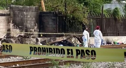 Hallan cuerpo calcinado junto a vías del tren en Monterrey
