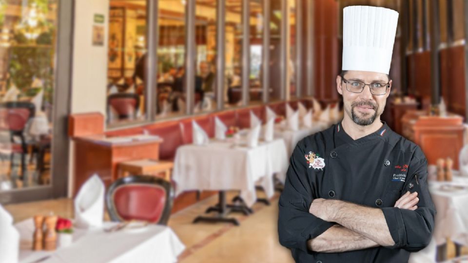 El restaurante ofrece cocina francesa tradicional en un ambiente de lujo,