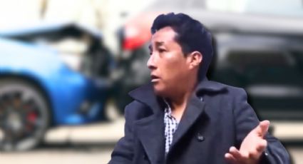 VIDEO | Exdirectivo de Apizaco provoca accidente, lo detienen y golpea a policías