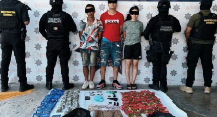 Caen en Guadalupe 2 hombres y una mujer con drogas y armas en Valle Soleado