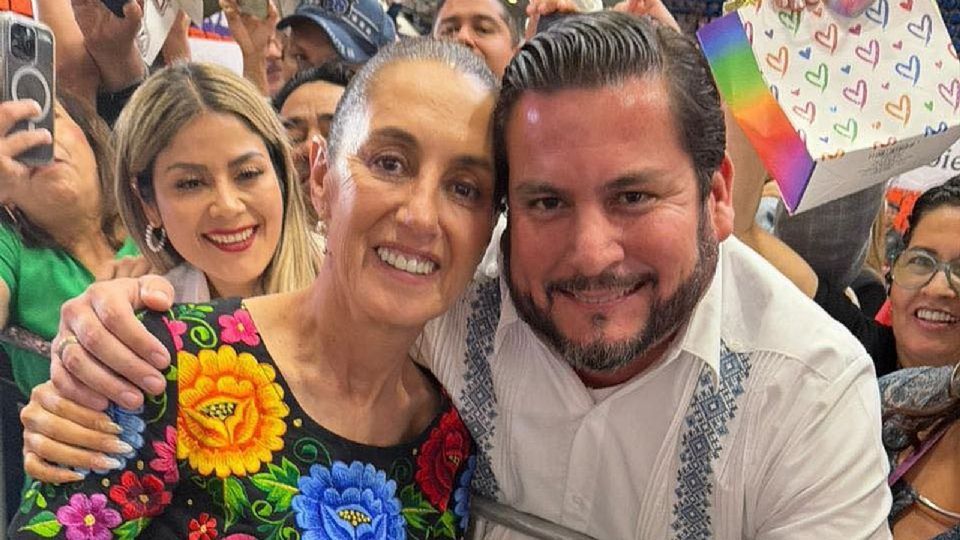 Claudia Sheinbaum y Ismael Burgueño Ruiz.