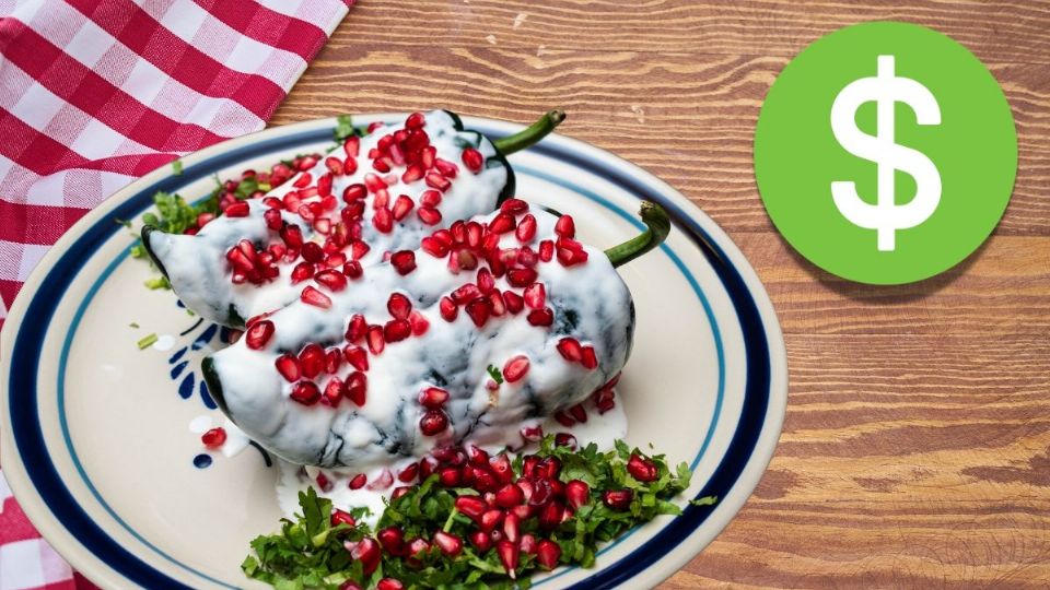 ¿Cuánto cuesta preparar chiles en nogada para el 15 de septiembre?