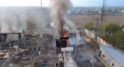 Se registra incendio en subestación de CFE en Monterrey | VIDEO