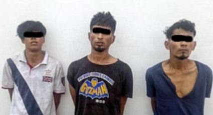 Detienen a tres hombres tras robar negocio y agredir a policías del Proxpol en Escobedo