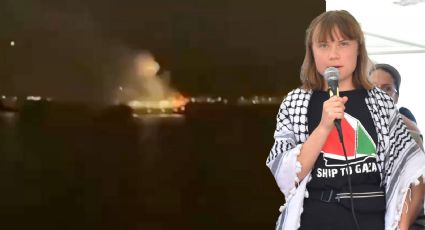 Atacan con dron a barco con ayuda humanitaria para Gaza, en que participa Greta Thunberg | VIDEO