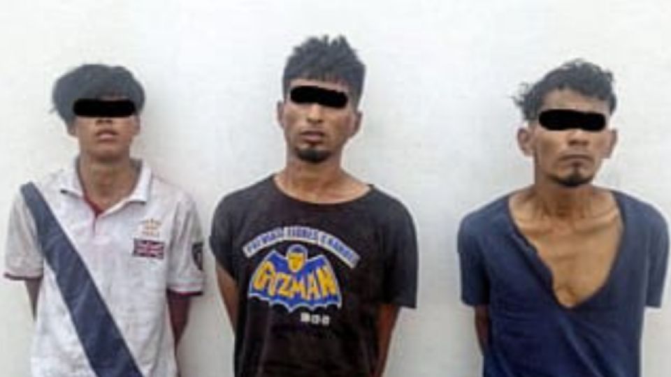 Tres hombres fueron detenidos en la colonia Quinto Centenario tras robar un negocio y agredir a policías de Proxpol.