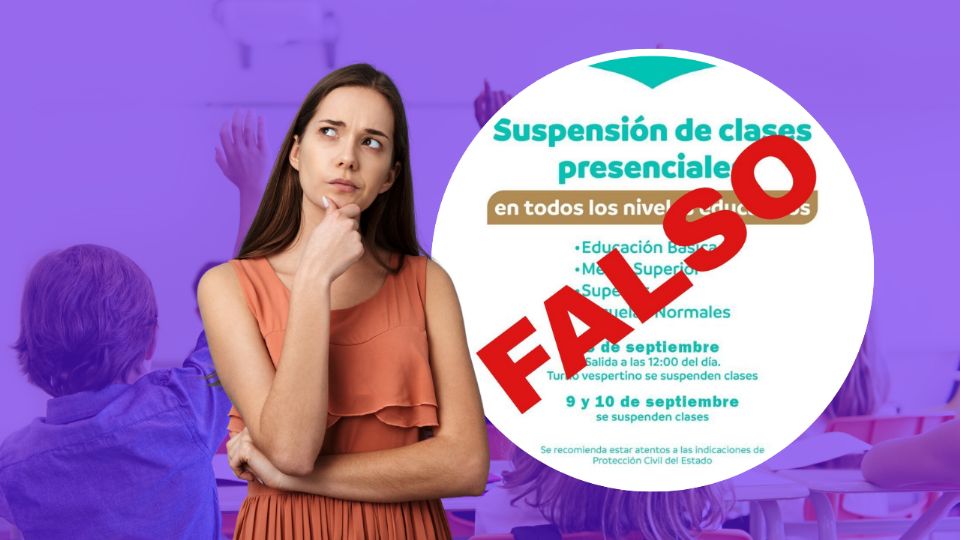 La Secretaría de Educación de Nuevo León aclaró que es falso el comunicado sobre suspensión de clases.