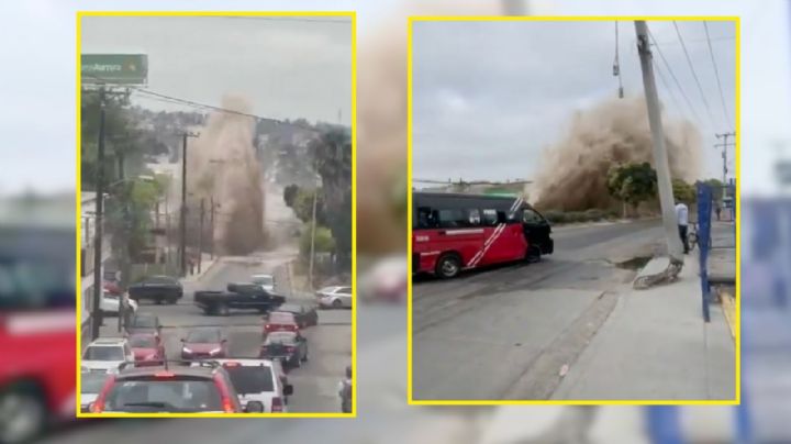 VIDEO | Mega fuga de agua en Tijuana provoca más de 600 colonias sin servicio