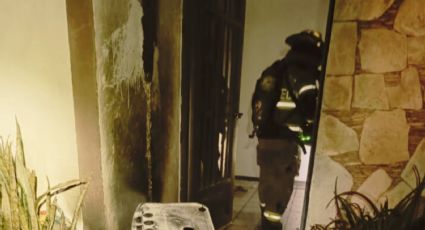 Flamazo de tanque de gas provoca incendio en vivienda de Misión Cumbres en Monterrey