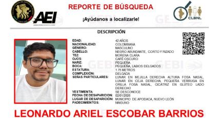 Este fue el último mensaje que envió el catedrático colombiano que desapareció en Monterrey