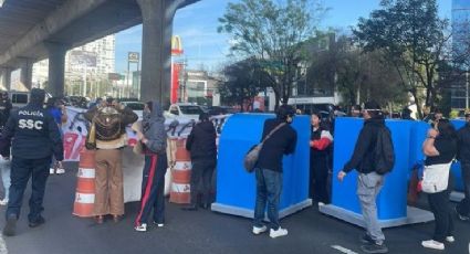 Estudiantes de la UPN cierran vialidad en Periférico al cruce con Picacho Ajusco