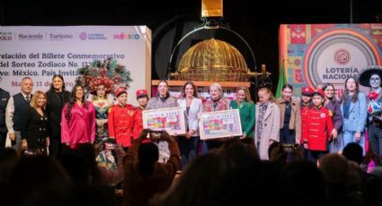 Develan billete de Lotería que conmemora la participación de México en la Fitur de Madrid
