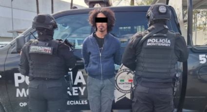 Detienen a hombre armado en el Centro de Monterrey