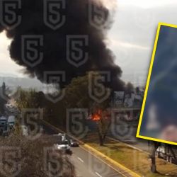 Se registra fuerte incendio en recicladora de la carretera Toluca-Tenango | VIDEO