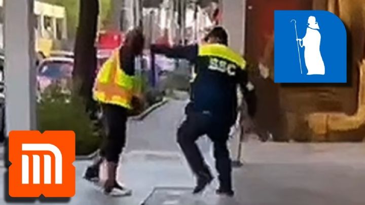 VIDEO | Exhiben agresión de policía de Tránsito en inmediaciones del Metro San Antonio Abad