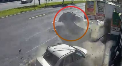 Video capta aparatoso accidente sobre la Carretera Nacional en Santiago