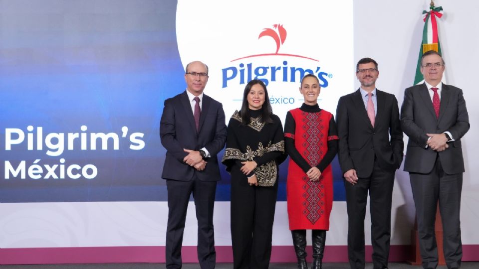 La empresa Pilgrim’s invertirá 1,300 millones de dólares en México, generando 20 mil empleos y fortaleciendo la autosuficiencia alimentaria.
