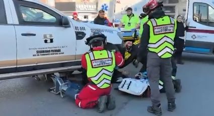 Mujer de la tercera edad resulta lesionada tras atropello en la colonia Bernardo Reyes
