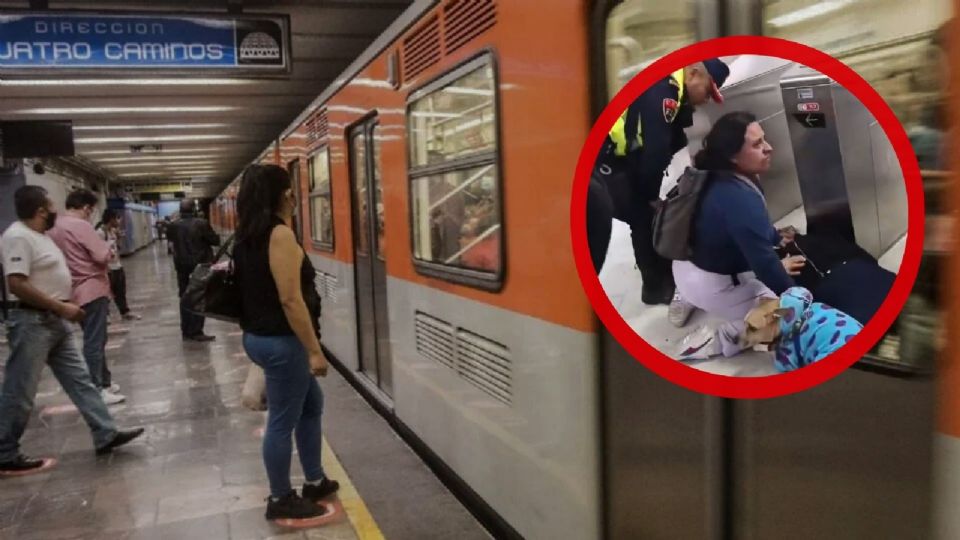 Usuarios del Metro señalaron que la prioridad debió ser la atención médica de la mujer.