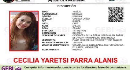 Localizan a adolescente de 16 años desaparecida por presunto plagio en Juárez