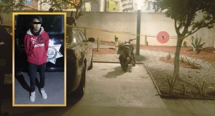 VIDEO | Cae joven que conducía motocicleta robada en la colonia Industrial de Monterrey