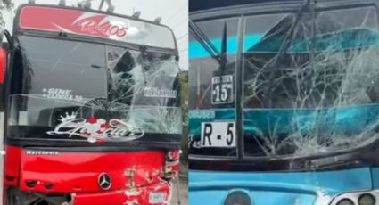 Accidente entre dos camiones urbanos en La Estanzuela deja a cinco lesionados