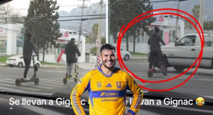 ¡Casi atropellan a Gignac! Así captaron el incidente aficionados de Tigres | VIDEO