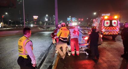 Choque en avenida Gonzalitos deja a dos personas hospitalizadas