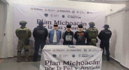 Detienen a cuatro en Michoacán con armas y cartuchos