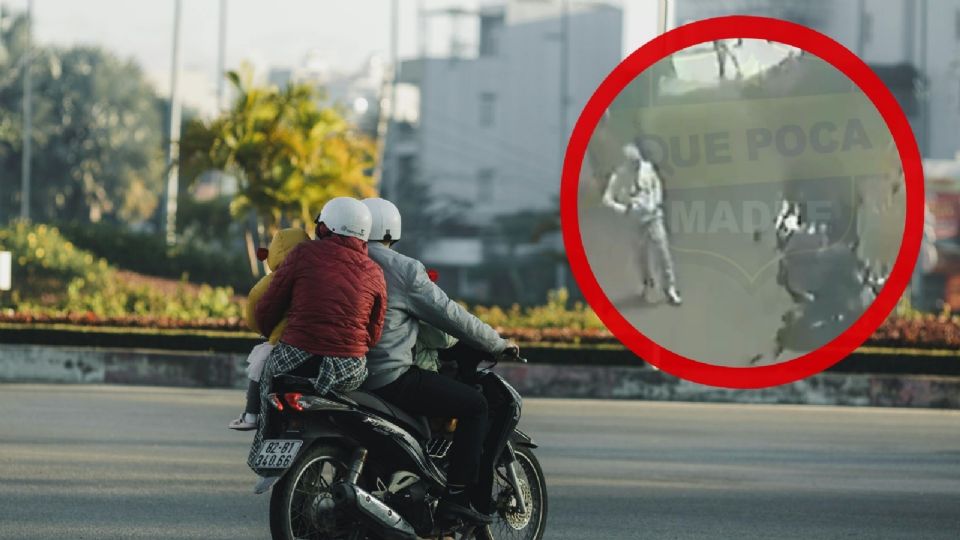 En el video se observa que uno de los sujetos vigila los alrededores para después cometer el atraco.