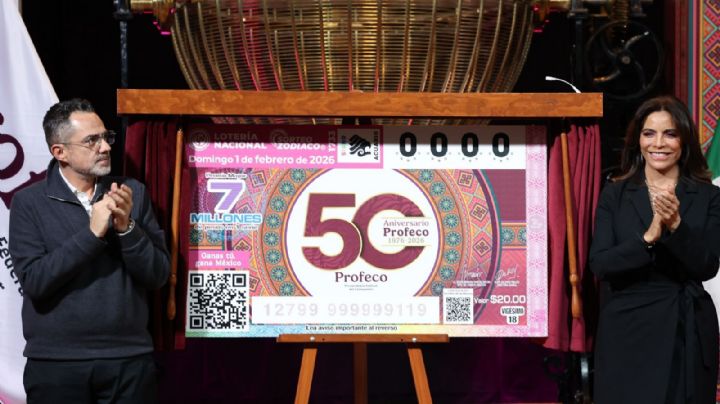 A 50 años de su creación, la Profeco es homenajeada en la Lotería Nacional