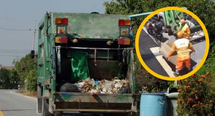 VIDEO | Mujer saca un sillón a secar y el camión de la basura se lo lleva