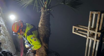 Hombre queda atrapado durante rapel en Pico Licos en Santa Catarina