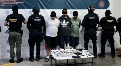 Operativo con drones en Guadalupe deja tres detenidos por armas y drogas