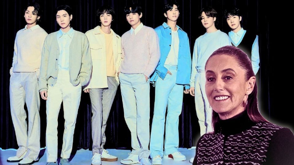 Claudia Sheinbaum pidió más conciertos de BTS en México.