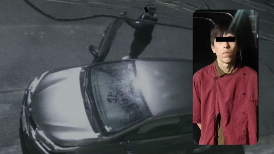 Elementos de la Policía de Monterrey detuvieron al presunto responsable tras un robo a vehículo en Cumbres Primer Sector.