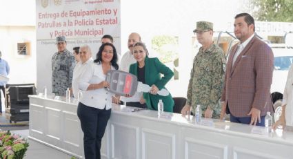 Evelyn Salgado entrega patrullas y equipo táctico a 29 municipios