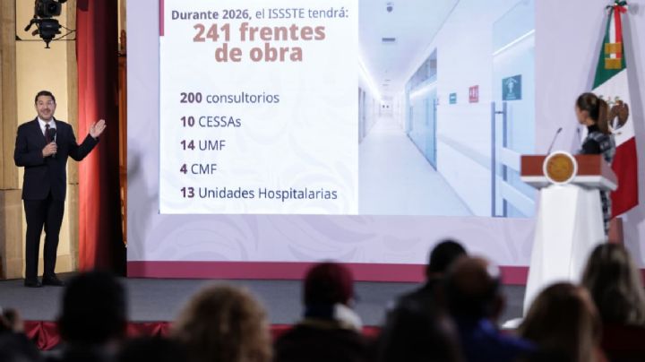 Martí Batres anuncia 241 frentes de obra en 2026 para fortalecer la infraestructura del ISSSTE