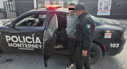 Cae asaltante en Monterrey tras robar efectivo y amenazar con tijeras a empleada de Seven Eleven