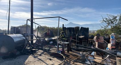 Explota tanque de gas en taller de soldadura en García; reportan un lesionado