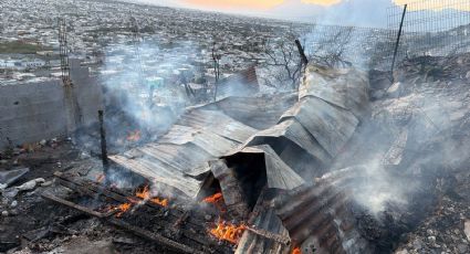 Incendio consume tejaban abandonado en Las Pedreras