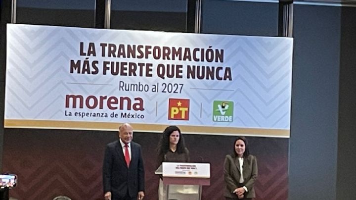 Consolidan su alianza Morena, Verde y PT con firma de acuerdo