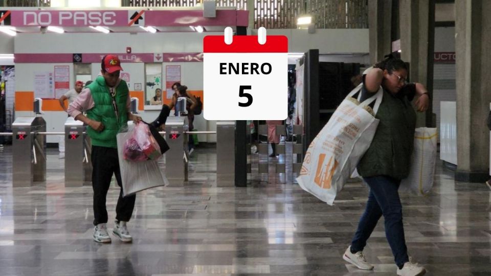 Durante el 5 de enero, en el Metro CDMX se permitirá el acceso con objetos voluminosos y asegura estrecha vigilancia